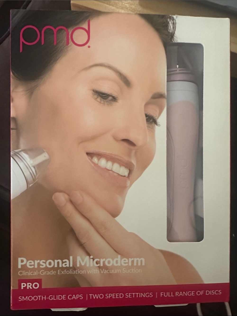 PMD Personal Microderm Pro - Light Pink Handheld Exfoliator